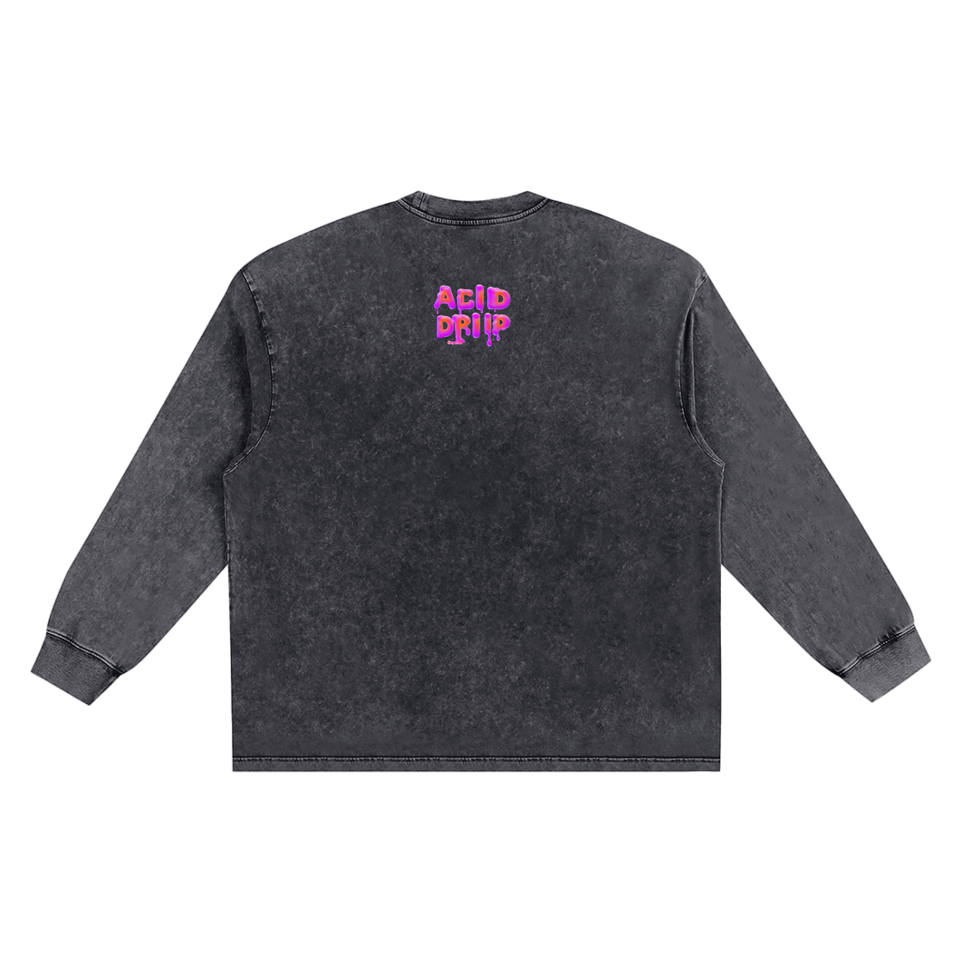 Acid Driip Core Frayed Edge Long Sleeve Shirt
