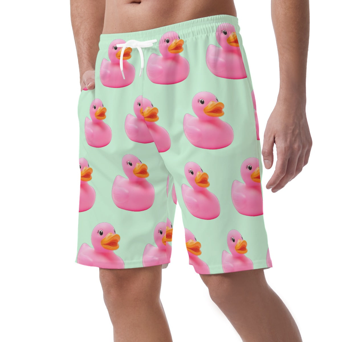Men's Shorts in Pink Rubber Duck
