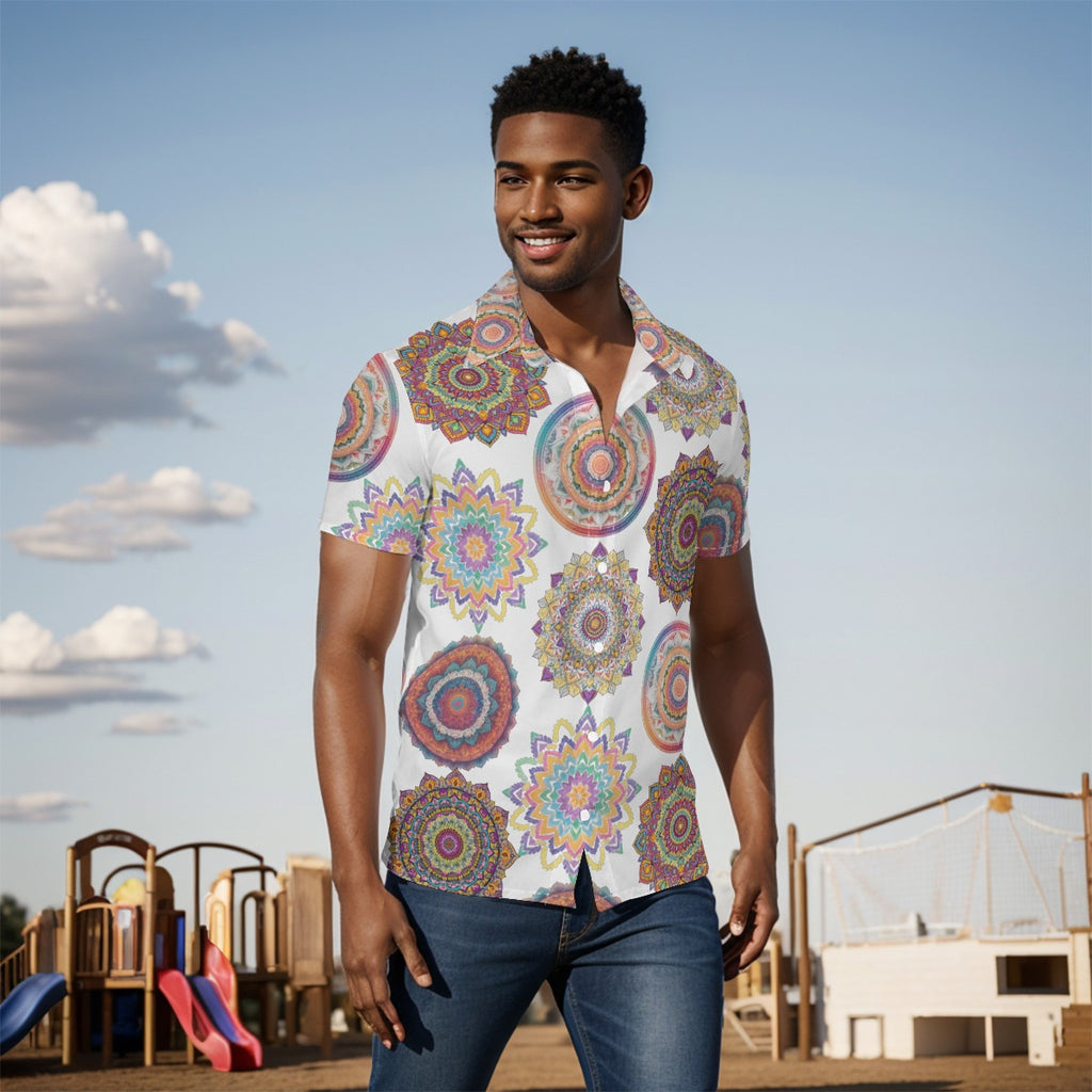 Mandala 3 Button-Up Shirt