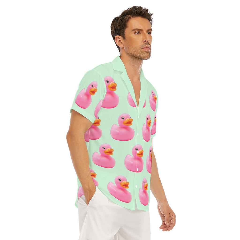 Men's Shirt in Pink Rubber Duck