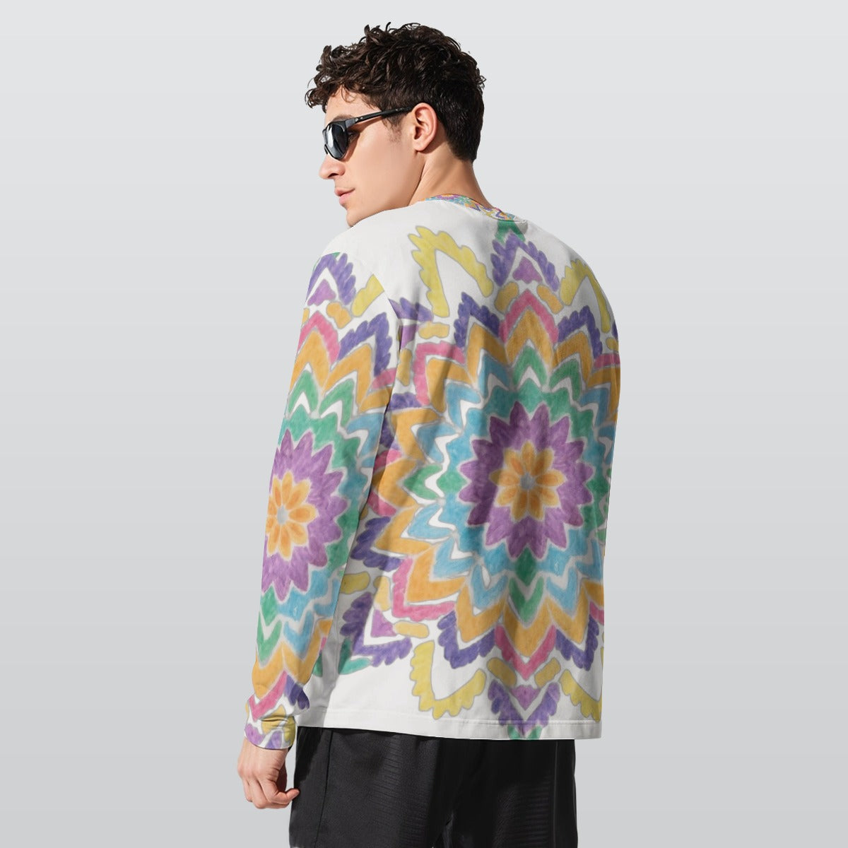 Mandala 1 Long Sleeve T-Shirt (100% cotton)