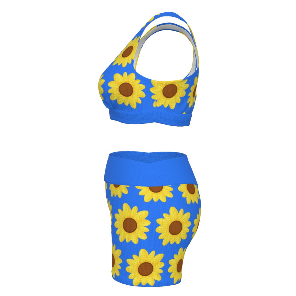 Women's Crop Top Set in Daisy