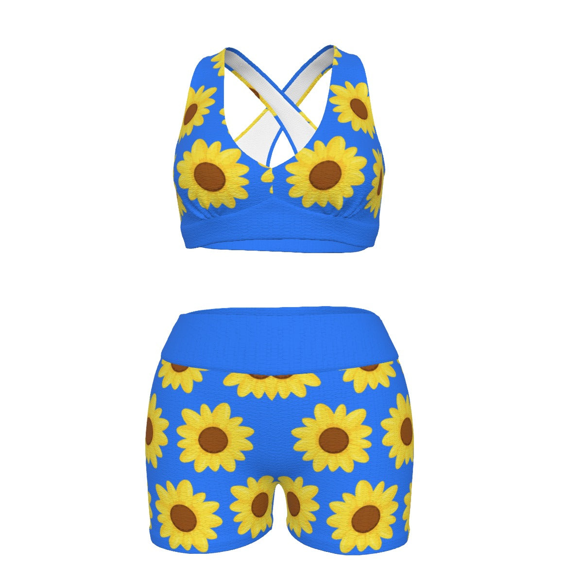 Women's Crop Top Set in Daisy