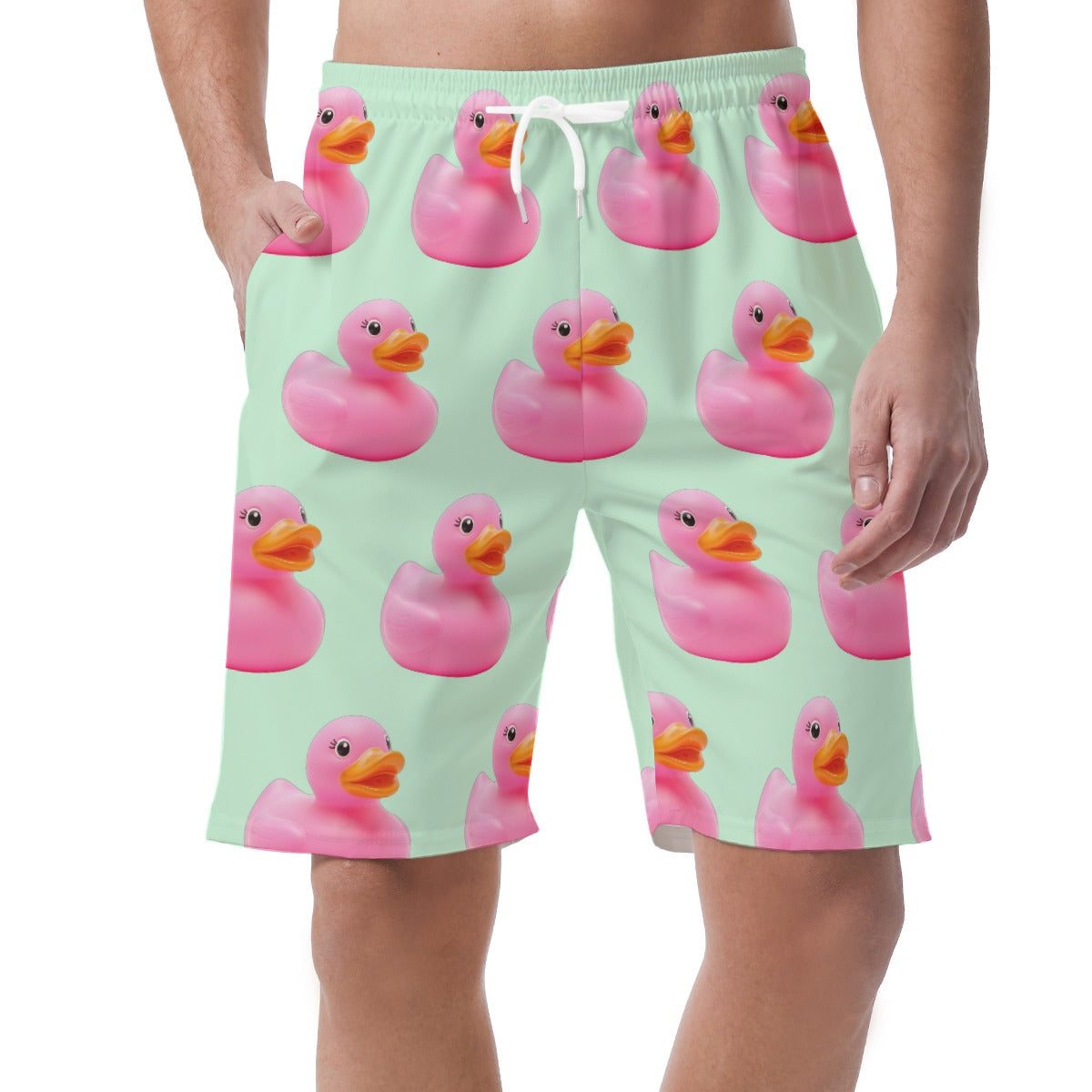 Men's Shorts in Pink Rubber Duck