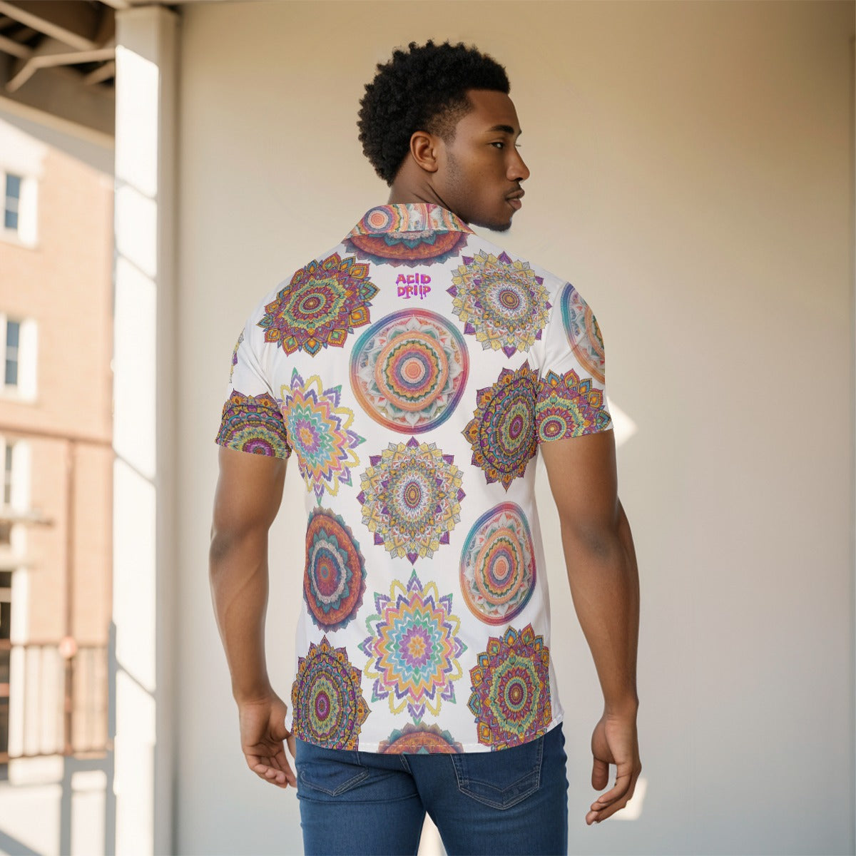 Mandala 3 Button-Up Shirt