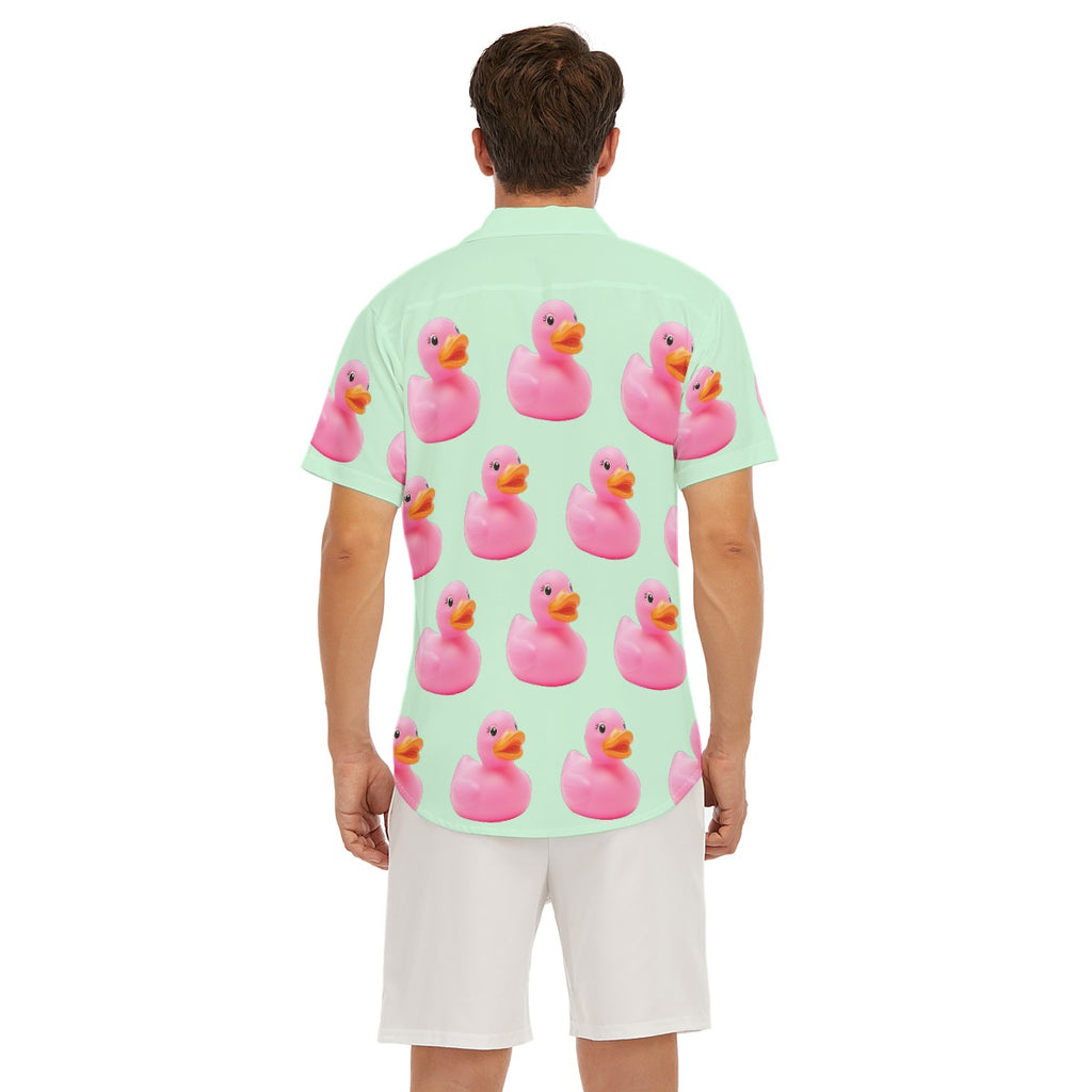 Men's Shirt in Pink Rubber Duck