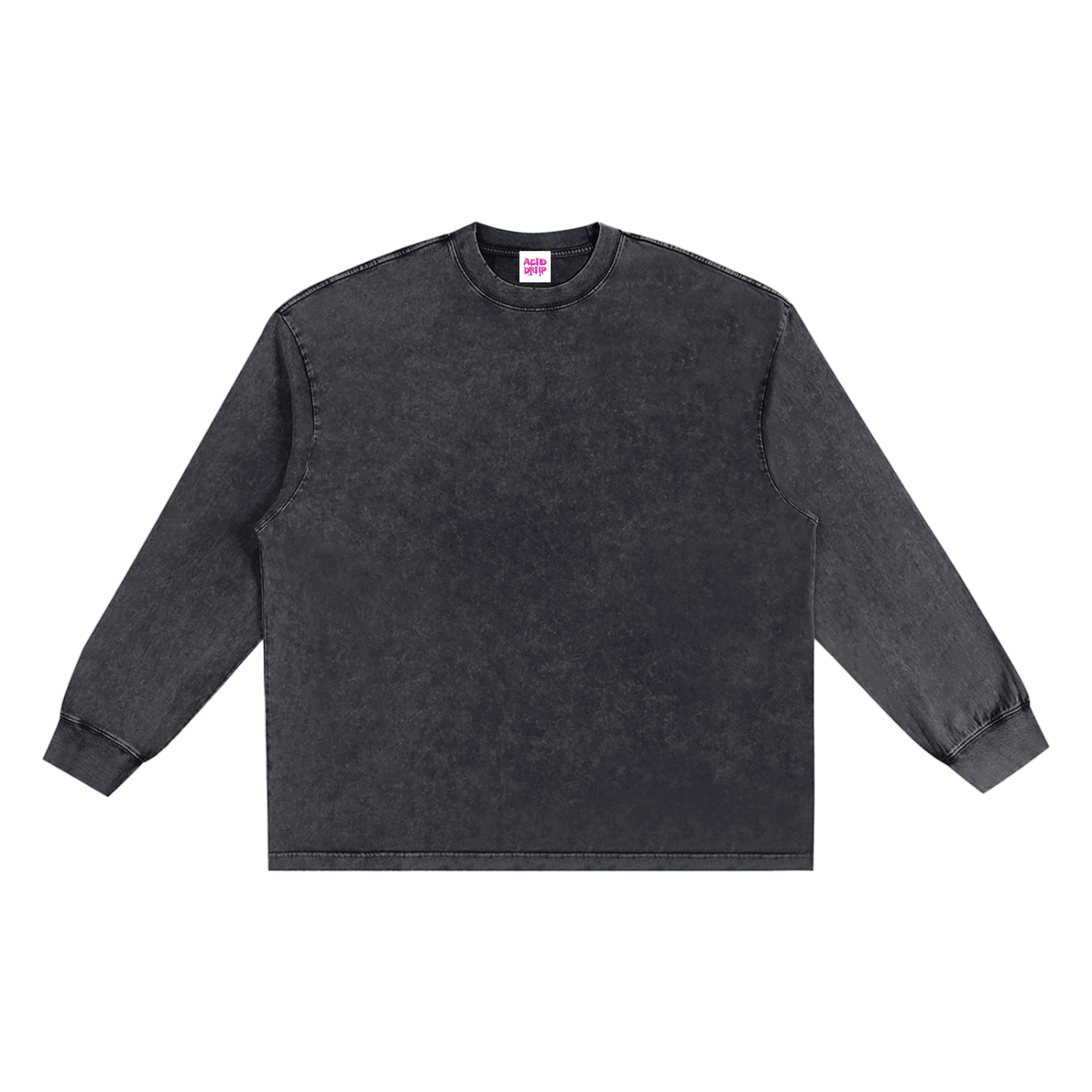 Acid Driip Core Frayed Edge Long Sleeve Shirt