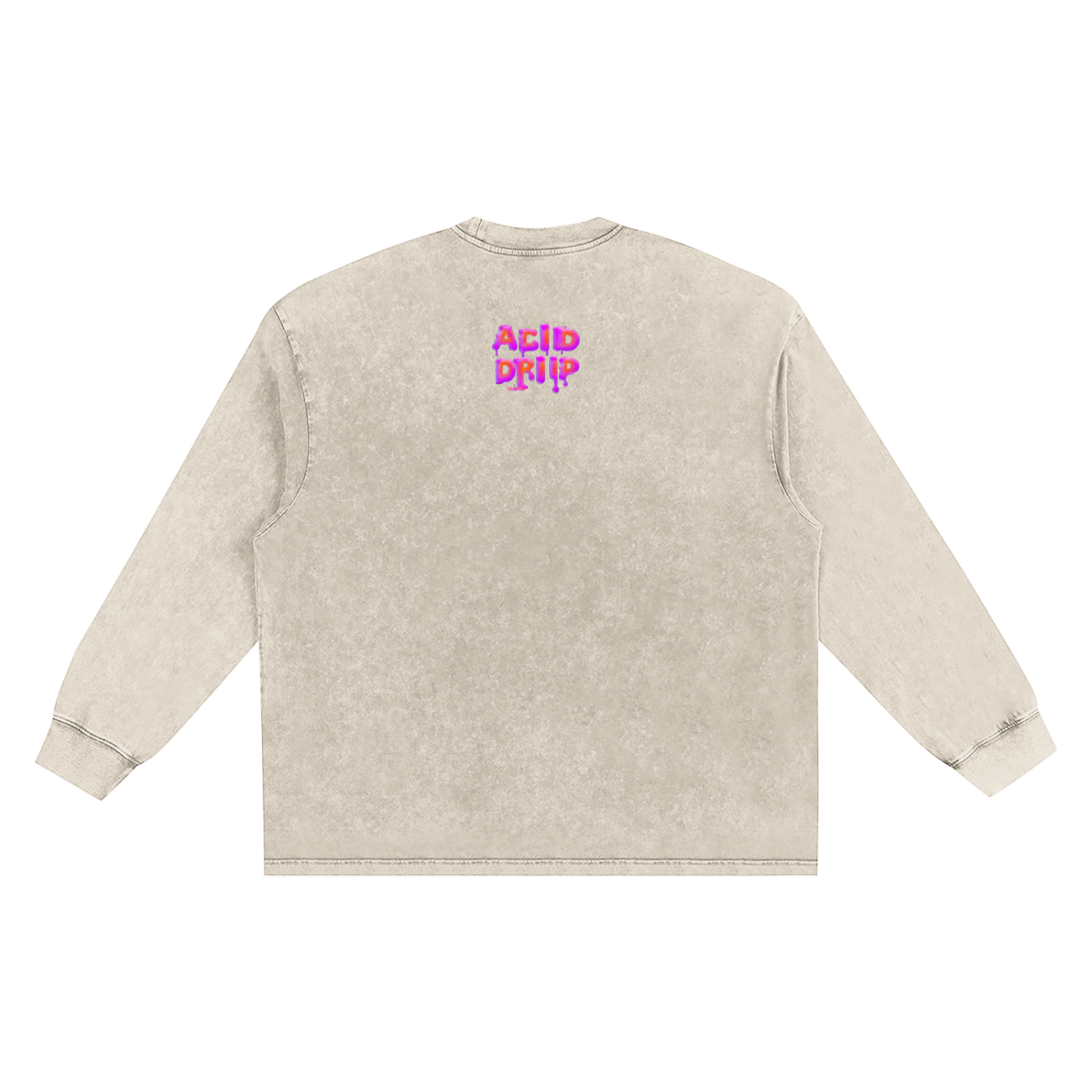 Acid Driip Core Frayed Edge Long Sleeve Shirt
