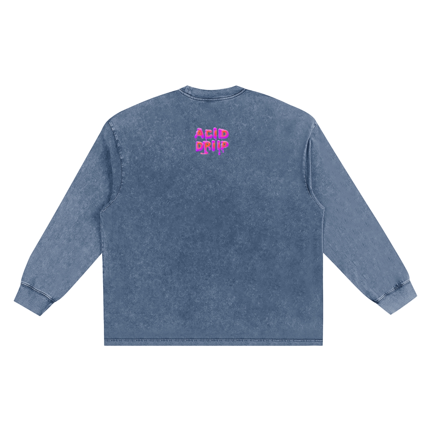 Acid Driip Core Frayed Edge Long Sleeve Shirt
