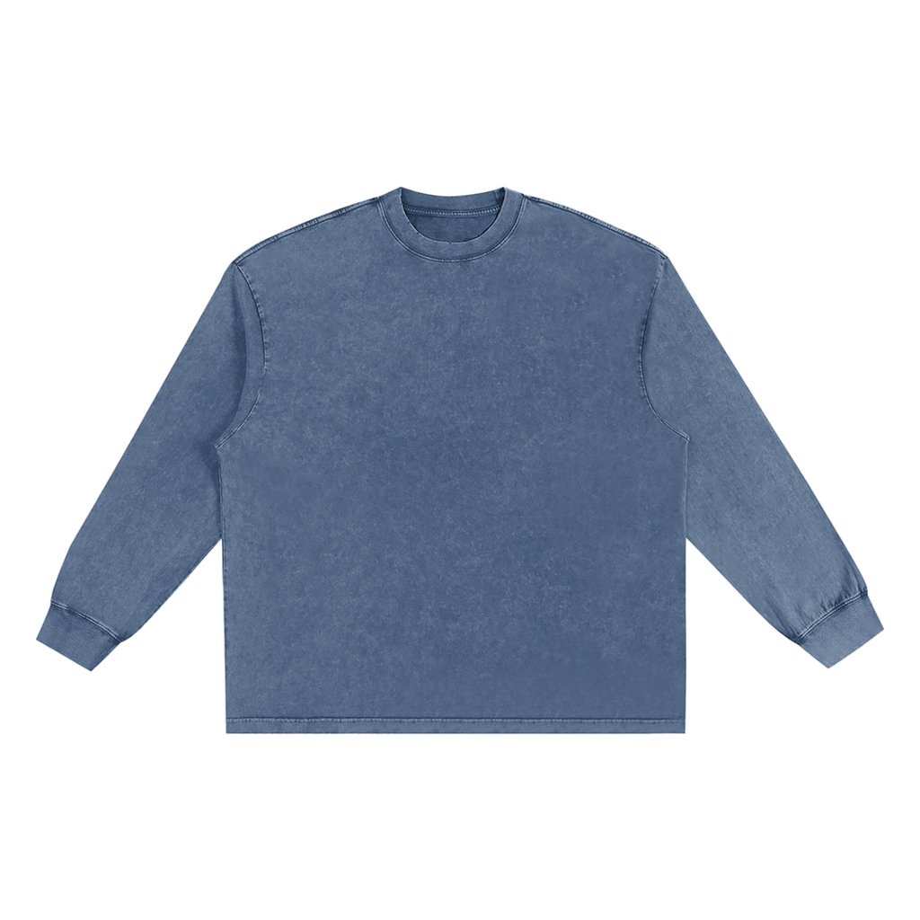 Acid Driip Core Frayed Edge Long Sleeve Shirt