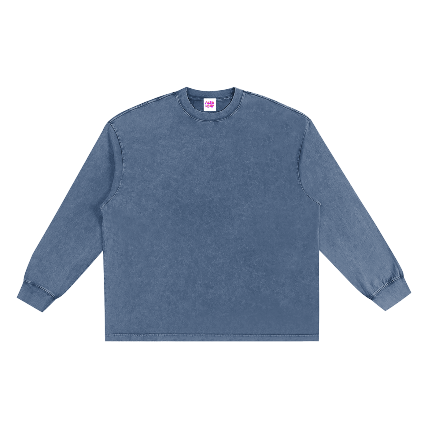 Acid Driip Core Frayed Edge Long Sleeve Shirt