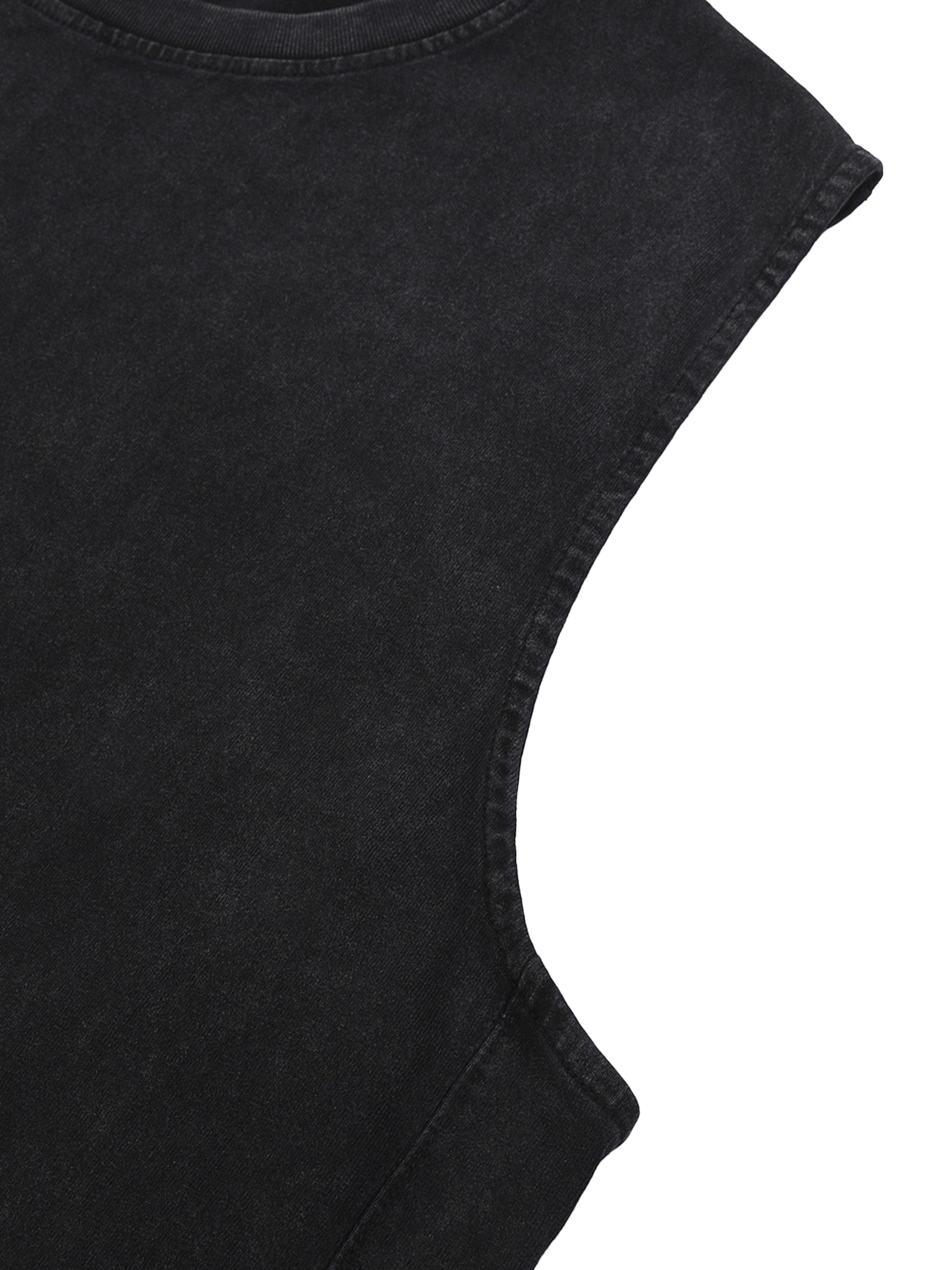 Drum and Bass Raw-Hem Tank Top